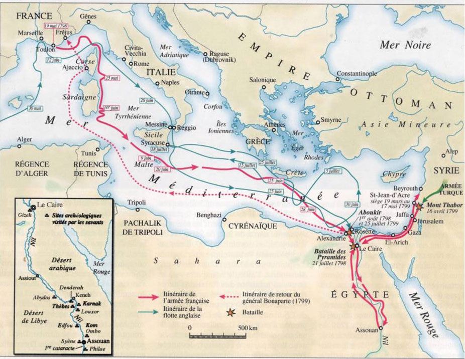La Campagne d'Egypte, Bonaparte en Egypte, la prise de Malte, Bonaparte  réforme l'île de Malte, les chevaliers de Malte sont battus, le Journal de  Malte, les chevaliers de Malte